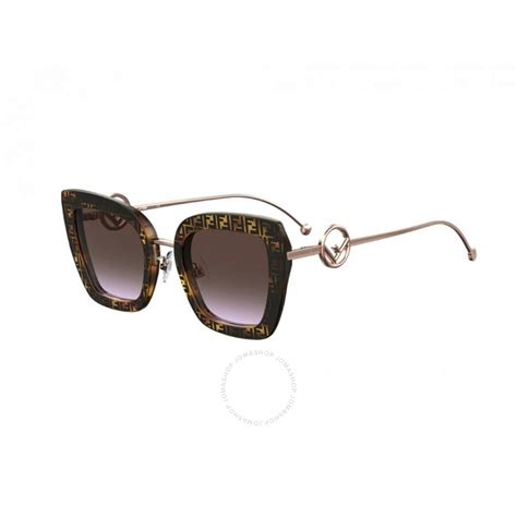 Fendi FF 0408/S Women's Square Sunglasses for sale online